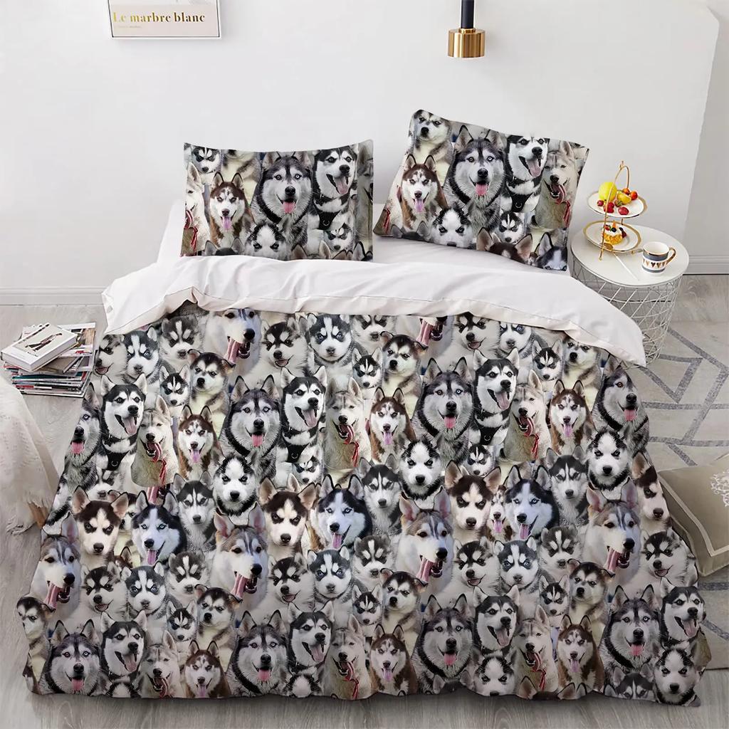 Uroczy maltańczyk Zestaw poszwy na kołdrę Motyw rasy psa Zestaw pościeli Mikrofibra Kawaii Zwierzęca poszwa na kołdrę Twin King Na prezenty dla miłośnika zwierząt