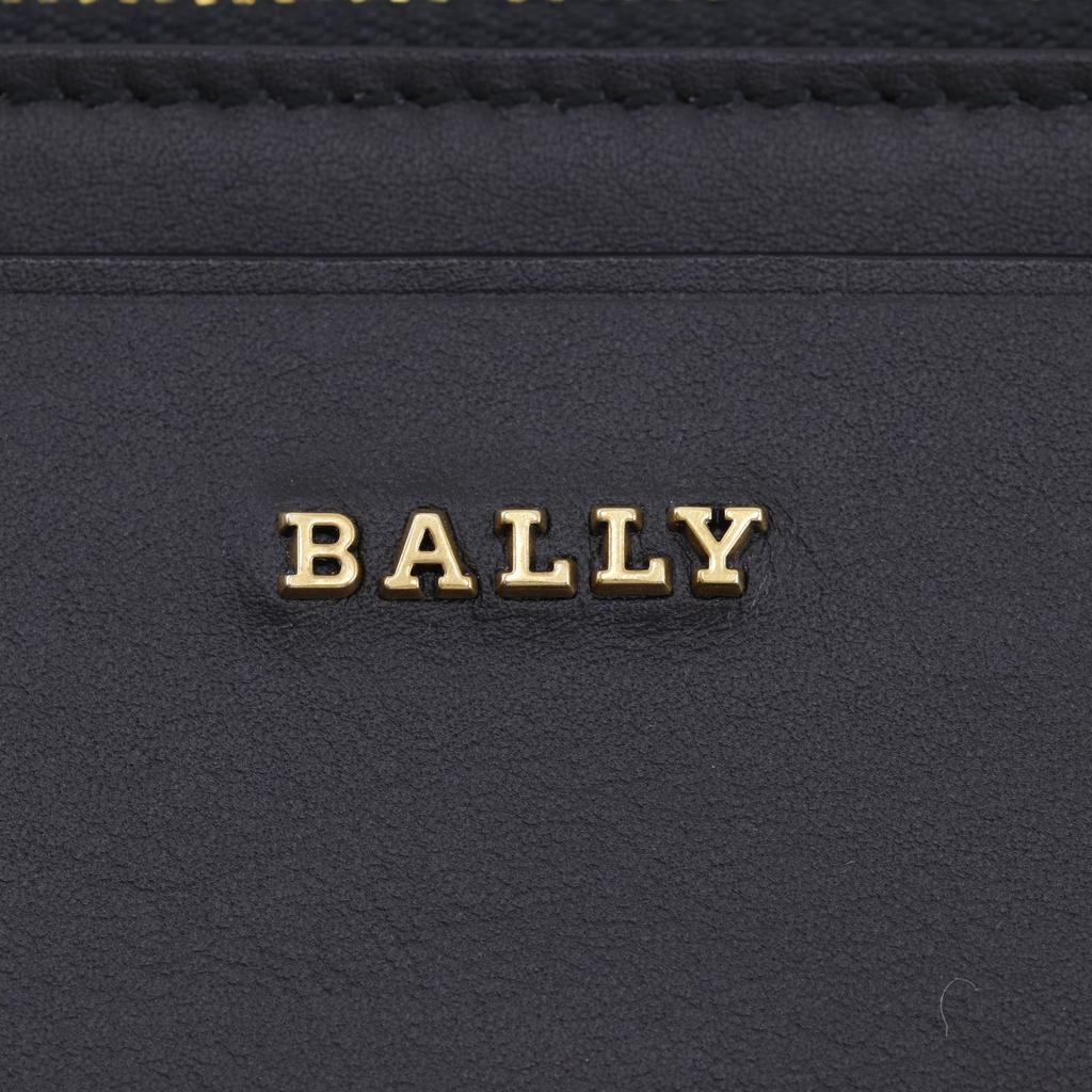 Bally Shoulder Bag Black Leather Women Used