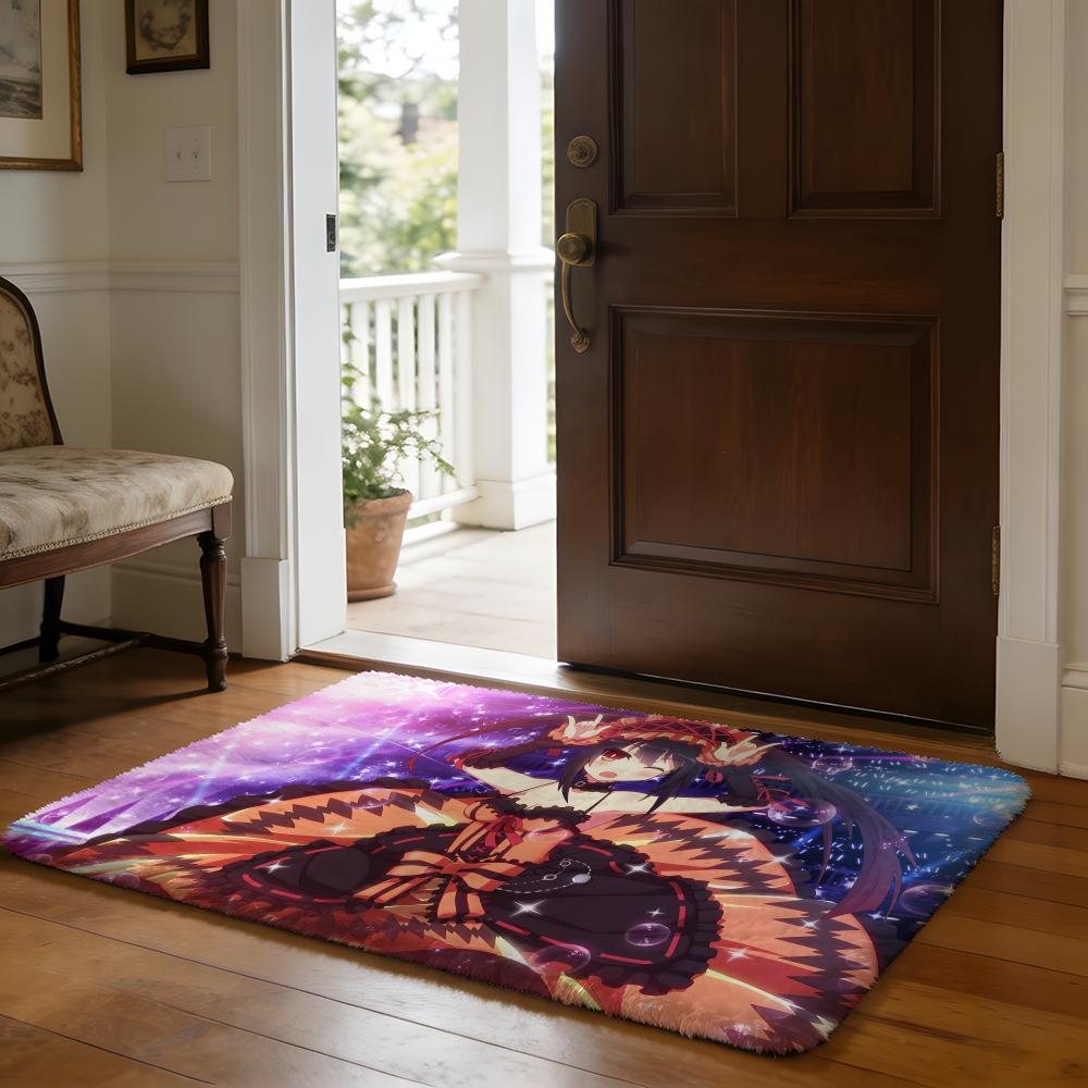 NNahida GGenshin IImpact Anime Game Floor Mat Soft Flannel Absorbent Mat Non-Slip Rug Home Bedroom Bathroom
