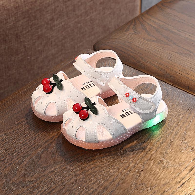 Sandalias ligeras para niña, zapatos de princesa de suela blanda, zapatos de verano para bebé de 1 a 3 años, zapatillas para niña