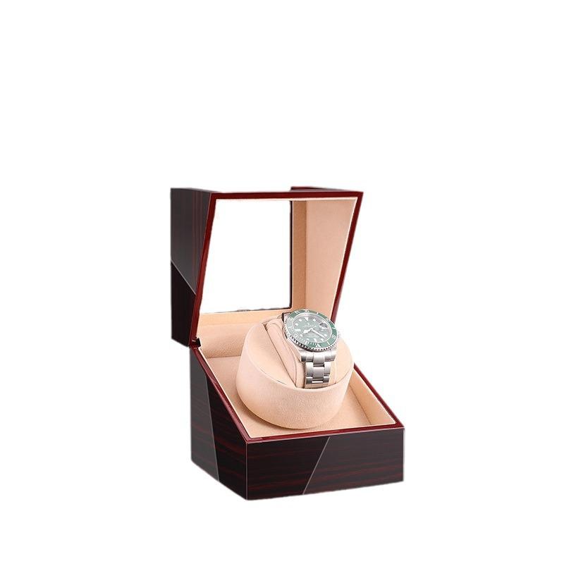 Watch Winder Box for Automatic Watches Mechanics Watch Box Automatic Winder Use USB Cable / with Battery Option Wooden Box