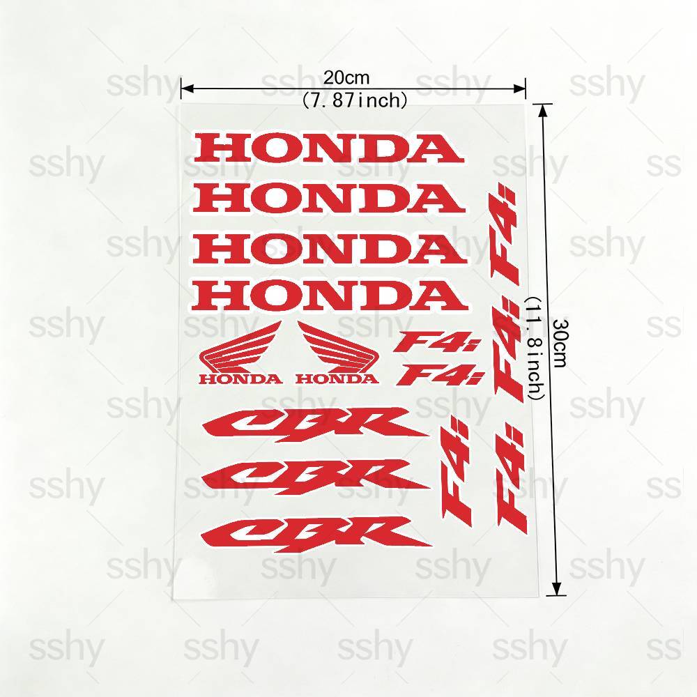 For HONDA CBR F4i 18 Colors Motorcycle Reflective Stickers Waterproof Decals For Helmet Scooter Fuel Tank Toolbox Racing XL0
