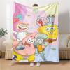 1Pc Spongebob Friends Adventure Blanket Soft Throw Blanket For Home Bedroom Bed Sofa Travel Office Solid Christmas Blanket