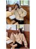 Autumn Winter Loose Fit Drawstring Jacket for Women - Korean College Style Casual Outerwear