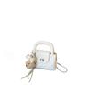 2026 Spring/Summer Women's Cute Bear Handbag - Diamond Lattice Chain, Shoulder & Crossbody Bag