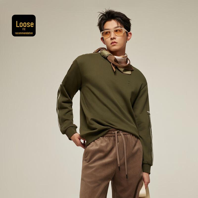 

Cabbeen Men s Cotton Long Sleeve Crewneck Sweatshirt 2XL