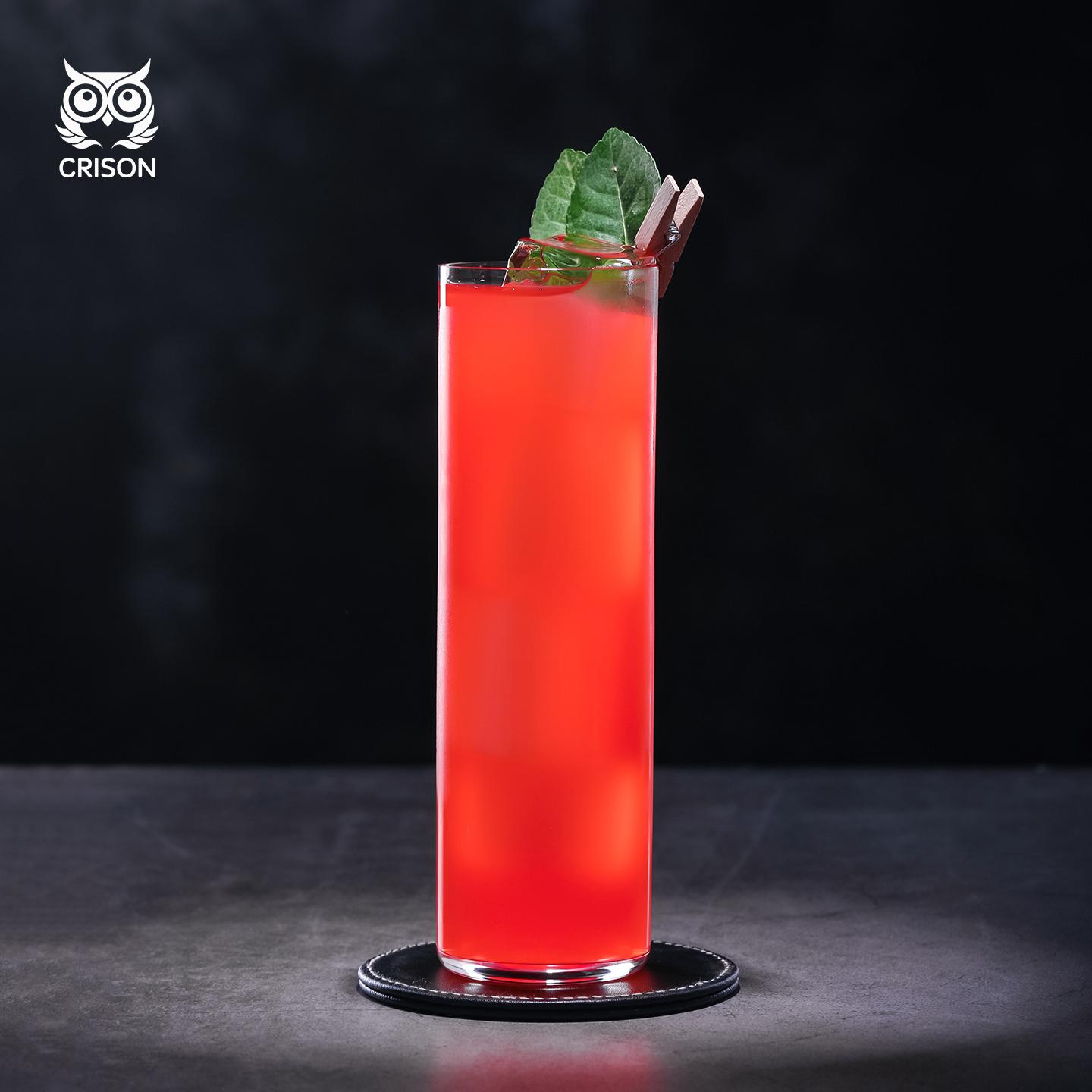 

LD3901 CRISON Long drink cocktail glass Collins crystal glass/drinkware/bar tools/mixologist 360ml 360ml