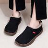 Simple Women's Warm Foot Cover Shoes, Low Heel, Cotton Shoes, Anti-slip Shoes