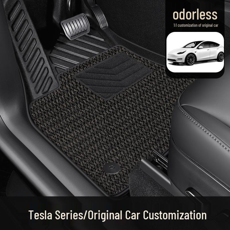 Applicable Tesla Model 3 & Model Y TPE Floor Mats - Full Surround Car Accessories