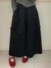 Korean Style Polka Dot High-Waisted Midi Corduroy Skirt for Autumn/Winter