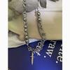Handcrafted Geometric Pendant Necklace With Glass Bead Splicing For Casual Wear