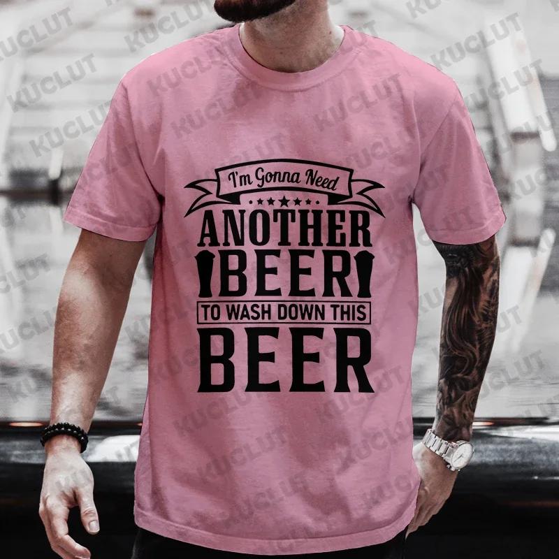 T Shirt for Men Bachelor Party Drinking Team Matching Tees Funny Graphic Y2k Tops Fashion Beer DAY Plus Size Outfit Streetwear