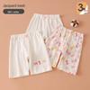 Kinder-Baumwoll-Pyjamashorts - Cartoon-Print, Locker und Leicht für den Sommer