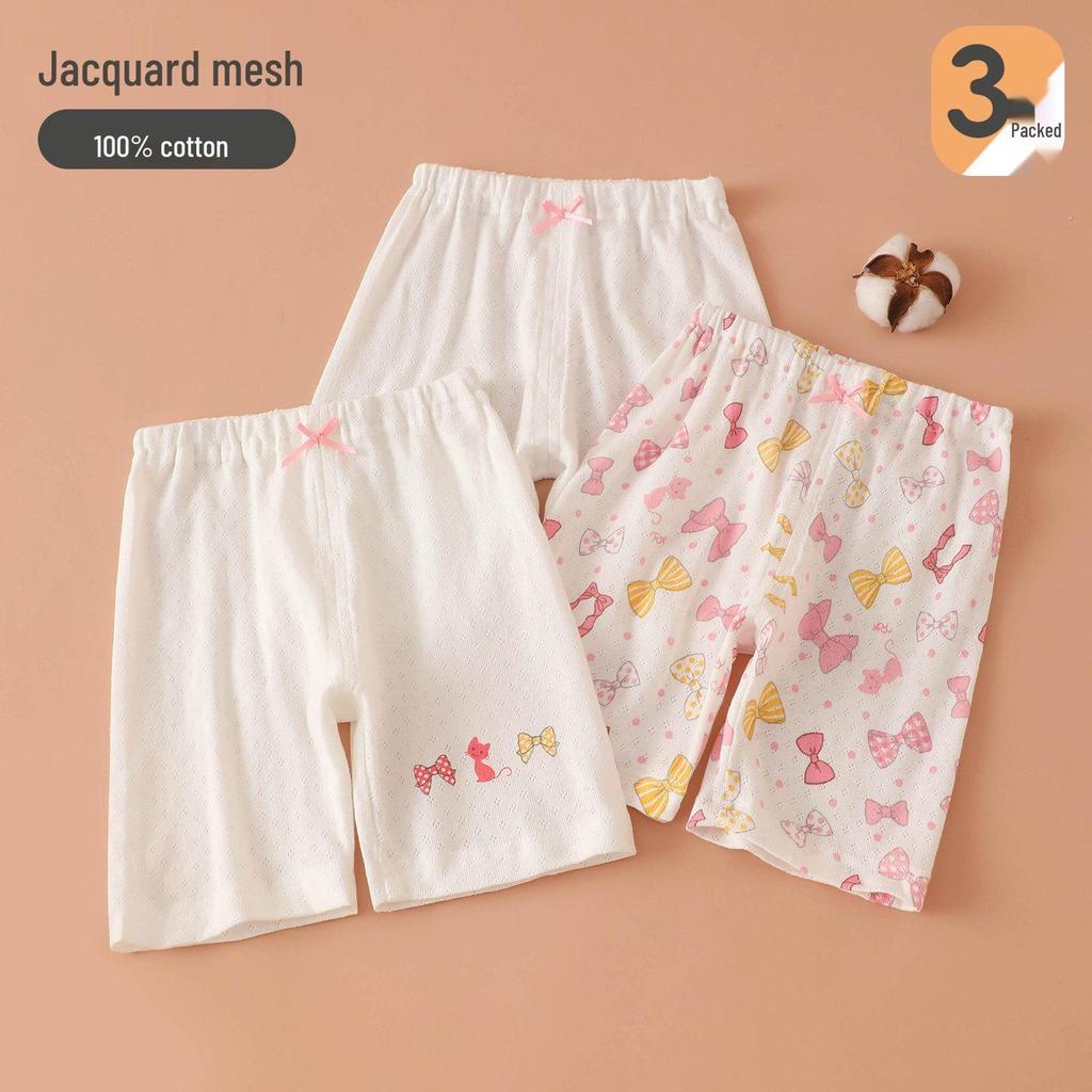 Kinder-Baumwoll-Pyjamashorts - Cartoon-Print, Locker und Leicht für den Sommer