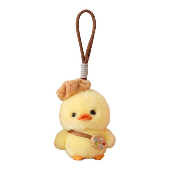 

Cute Duck Plush Keychain Soft Stuffed Animal Pendant for Bags Backpacks Adorable Gift for Kids Girls Duck Lovers жёлтый