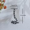 3pcs Iron Chain Candle Holders Sets Rustic Farmhouse Round Candle Holders with Iron Link Tabletop Candle Holders for Home Decor