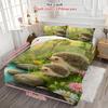 Comforter 3Pcs Cartoon Cute Hedgehog Flower Perfect Soft Comfortable Breathable Bedding Set Suitable For All Seasons