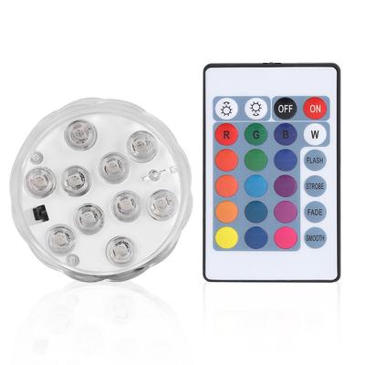 Τηλεχειριστήριο Υποβρύχιο Αδιάβροχο LED Light που αλλάζει χρώμα Ενυδρείο Διακόσμηση δεξαμενής ψαριών