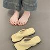Silberne coole Hausschuhe Damen Sommer 2025 Französisch schlicht elegant bequem Zehen Urlaub Strand Zehensandalen Damenschuhe