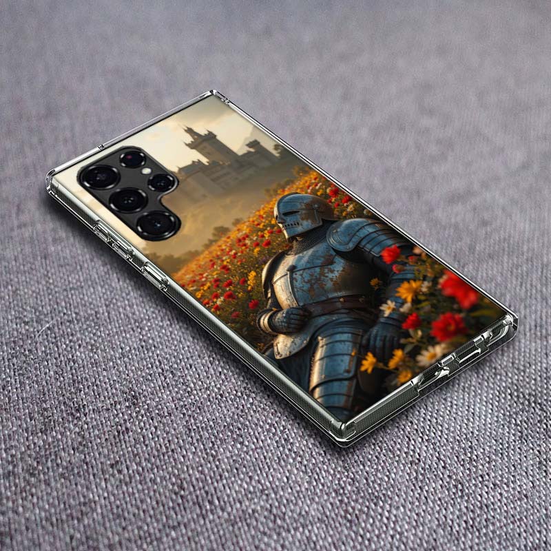 Flower Knight of the Light Phone Case For Samsung Galaxy S24 S23 S21 S20 FE S22 S26 Ultra S25 Edge S10 Plus Cover Clear TPU Capa