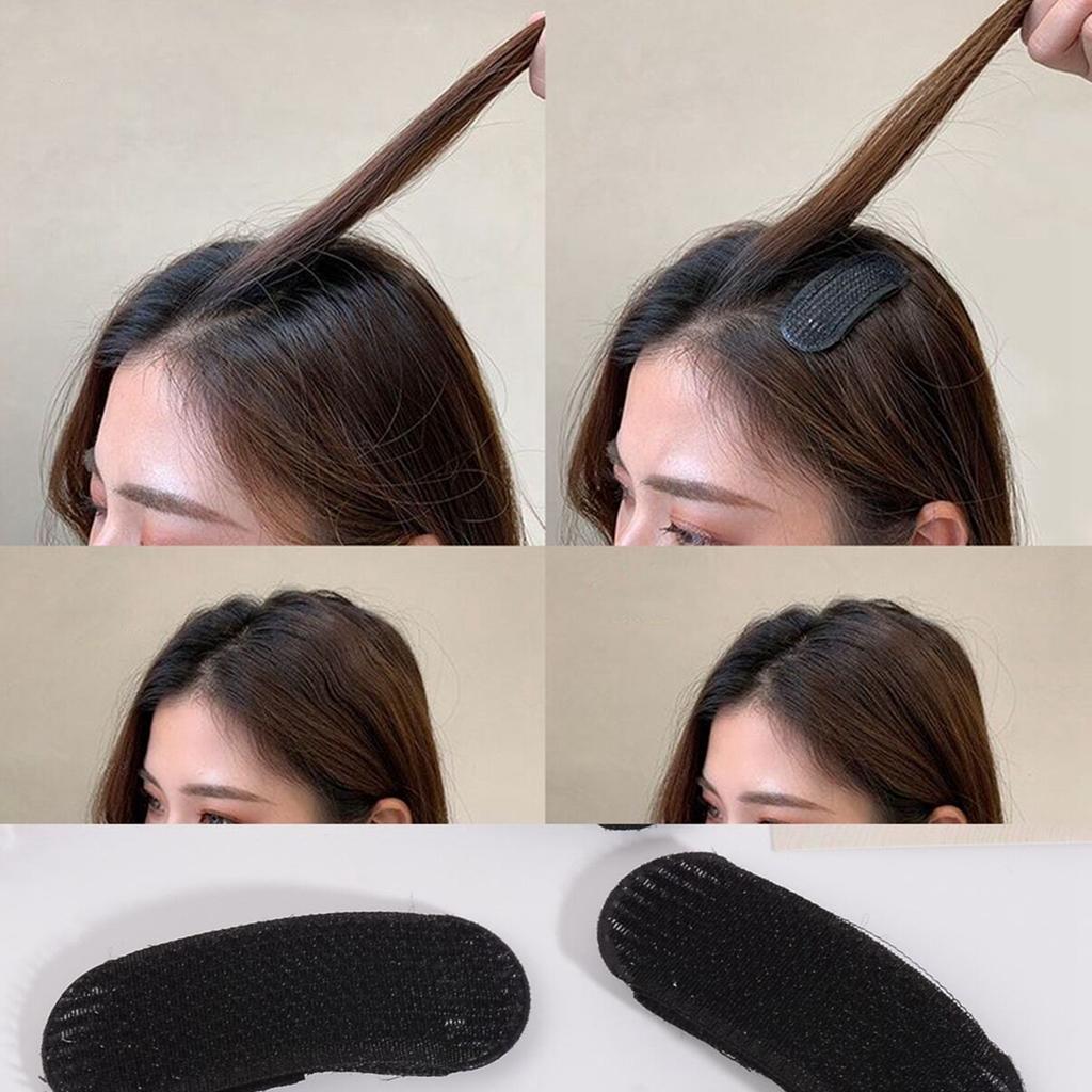 Set of Invisible Fluffy Hair Clips - Volumizing Hair Roots, DIY Styling, Easy To Use, Solid Color, Cute Oblong Shape - Perf