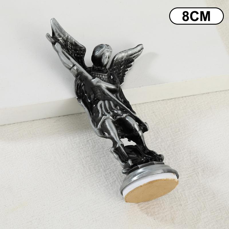 Christian Saint Michael Figurinethe Archangel Defeating Satan Guardian Statues Zinc Alloy Ctafts For Home Room Tabletop Desktop