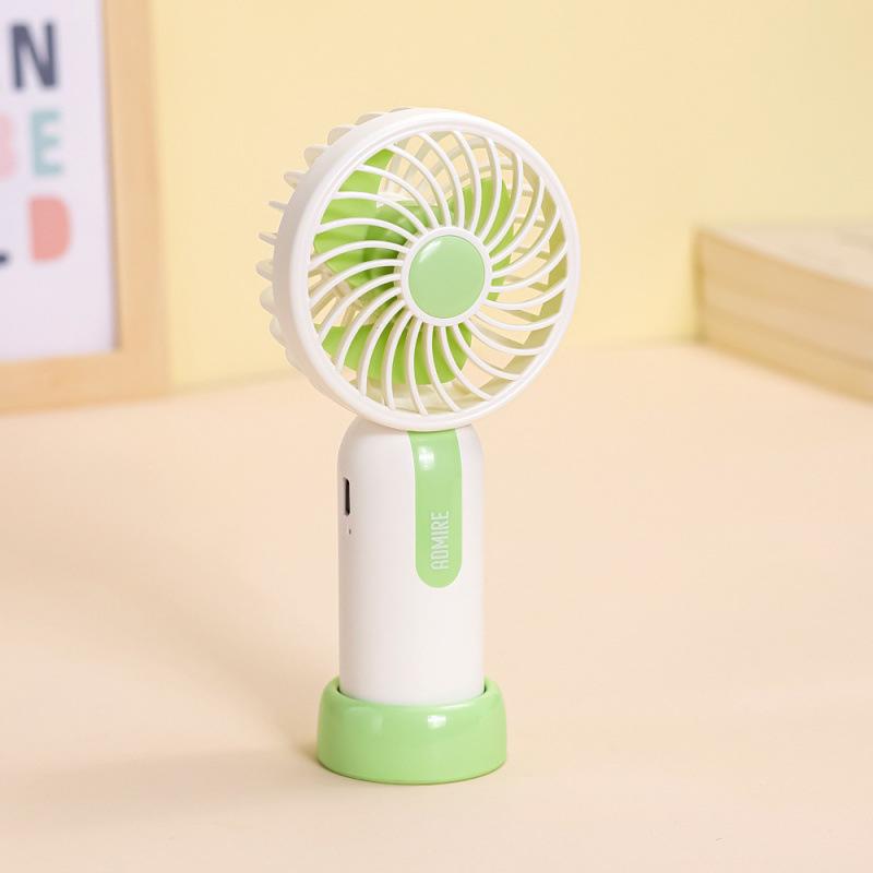 Compact USB Rechargeable Desktop Fan for Students 76x48x162mm