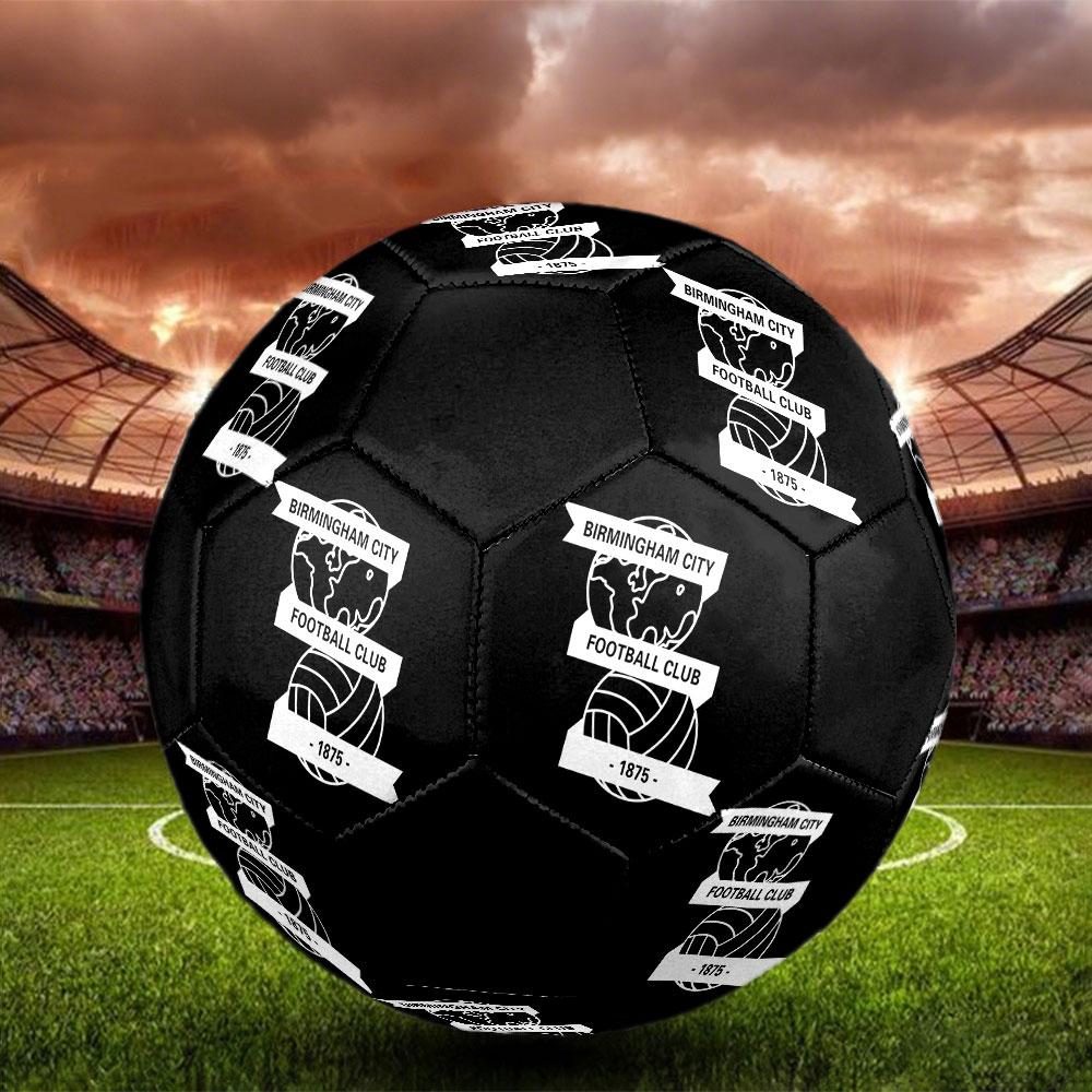 Birmingham City FC Size 5 Soccer Ball, Machine-Stitched PVC, Durable & High Bounce, All Ages Fit, Fan Merchandise, Matches & Outdoor Use.