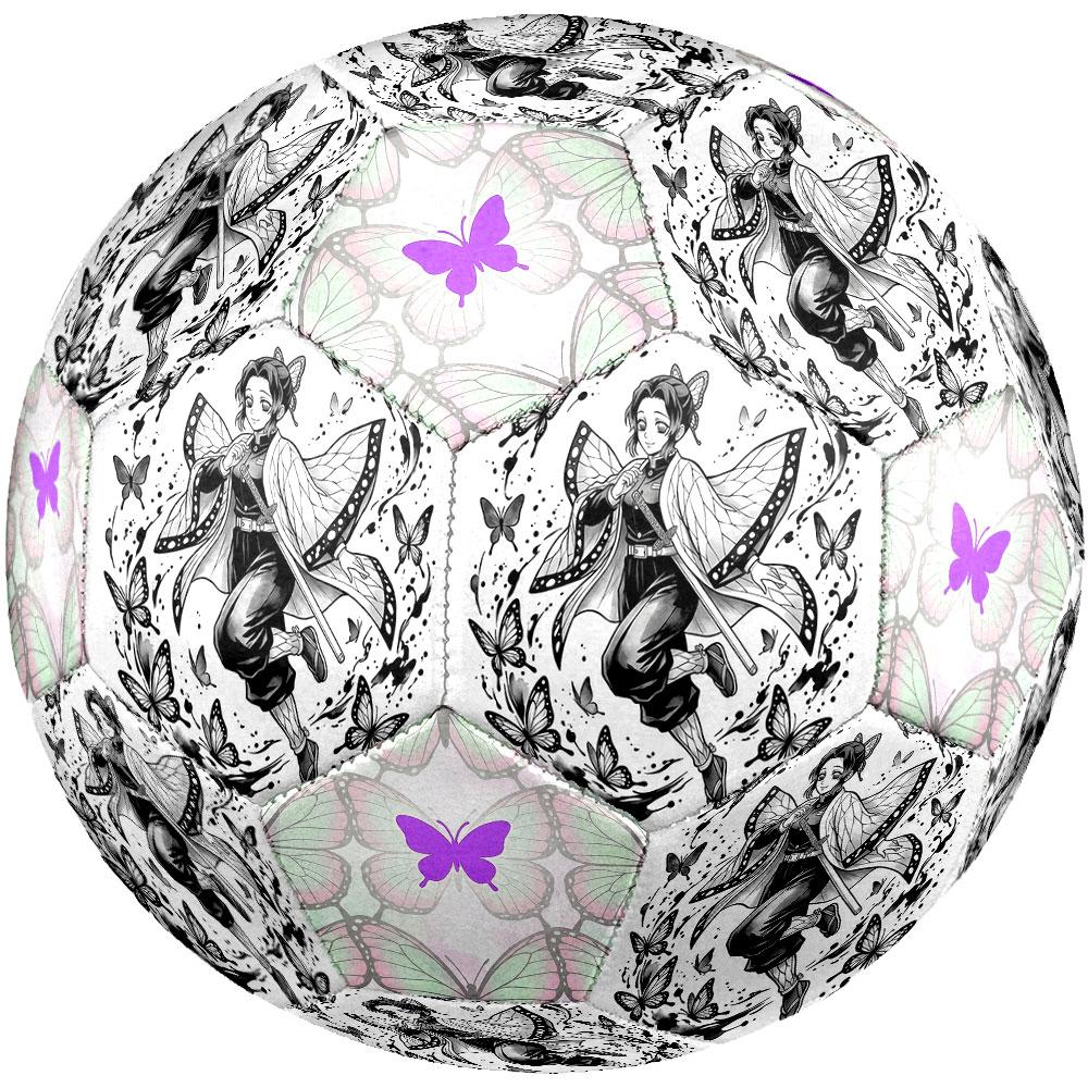1pc Demon Slayer Kimetsu No Yaiba Soccer Ball Size 5 Indoor Soccer Ball Fashion Colorful Backyard Game - Great For Sports Fans Gift HE22