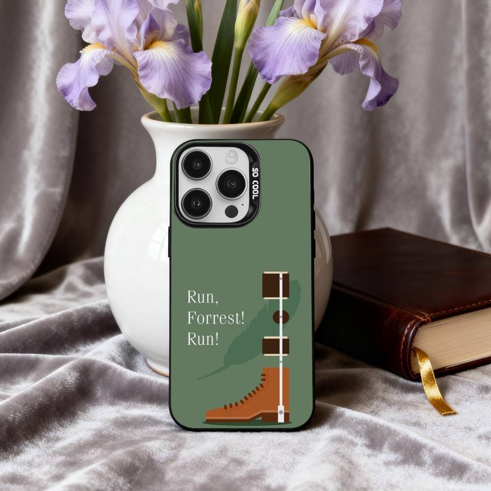 

F-Forrest Film G-Gump Phone Case For iPhone17,16,15,14,13,12,11 Plus,Pro Max Candy Silver Plated Inside Cover iPhone11PROMAX