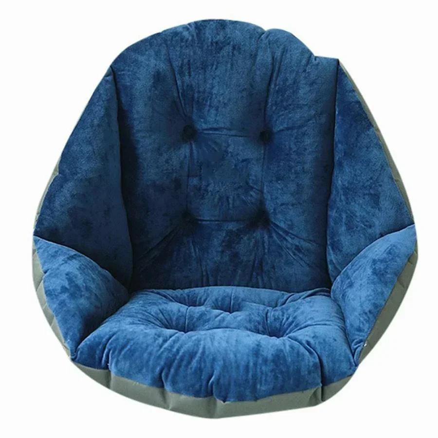 Plush Dining Chair Cushion Thickened Warm Cushion In Winter Office Lumbar Cushion Computer Chair Cushion Warm One-piece Cushion
