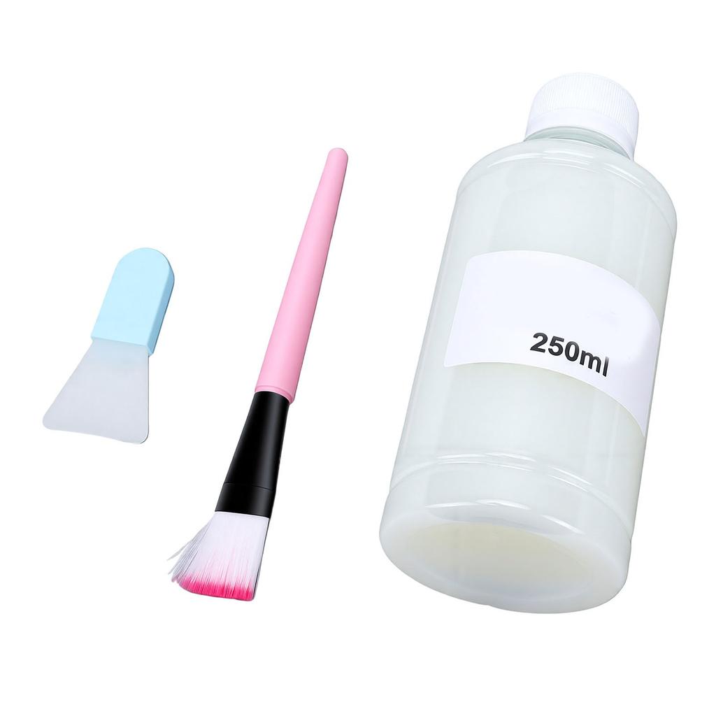2 Pcs Clay Varnish 250ml Prevent Cracking Scratch Wear High Glass Air Dry Clay Glaze for Plaster Pre Coated Metal Wood