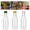 Silver Caps Plastic Spirit Bottles 50ml Capacity Travel Liquid Container  Wedding Party Decoration