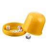 1 Set Würfelbecher mit Basis 6 Dot Dice Heavy Duty Manual Shaker