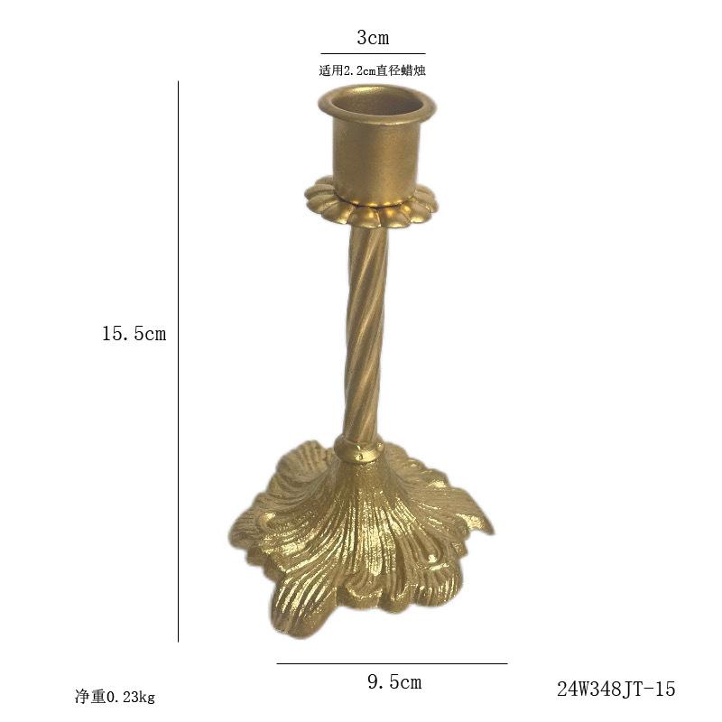 

European Wrought Iron Candlestick Romantic Candlelight Dinner Atmosphere Decoration Living Room Decoration Candle Cup