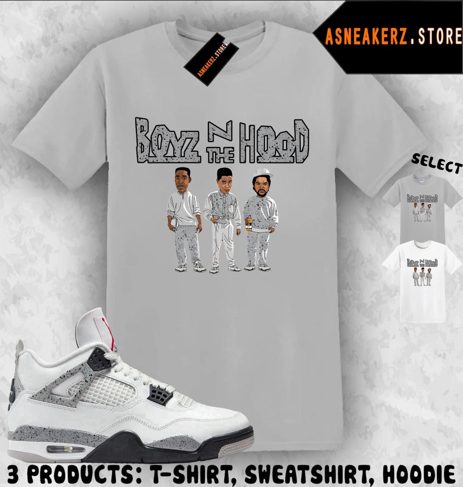 Shirt Matching AJ 4 White Cement 2025 To Match Sneaker Sneakerhead Boyz T shirt XL
