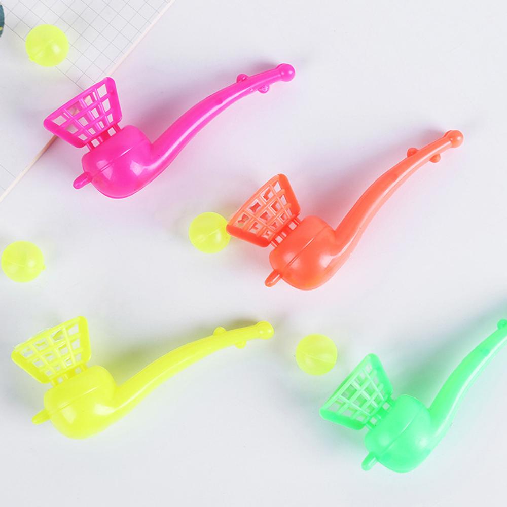 5/10/20Pcs Ball Blowing Pipe Random Color Floating Blow Suspended Ball Game Toy for Kids Birthday Party Baby Shower Gifts