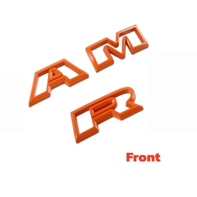 For Dodge Ram 2023-2024 ABS Front Rear Steering Wheel Emblem Black Carbon Fiber Pattern Modified Patch Decorative Frame