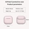 Nytt etui til Apple Airpods 4 Silikonbeskyttelsesdeksel med ladeport Støvplugg mot støv og smuss til Airpods 4 Øretelefonetui
