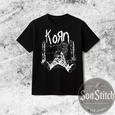 Korn Follow The Leader T Shirt, Unisex Nu Metal Graphic Tee, Y2k Rock Fan Merch