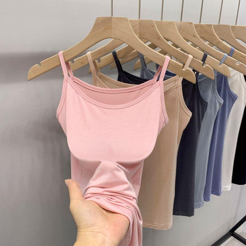 Modal Camisole Women's Spring/Summer Inner Wear Plus Size Slim Looking Sleeveless Tops All-Matching Outer Wear Short Bottoming Shirt