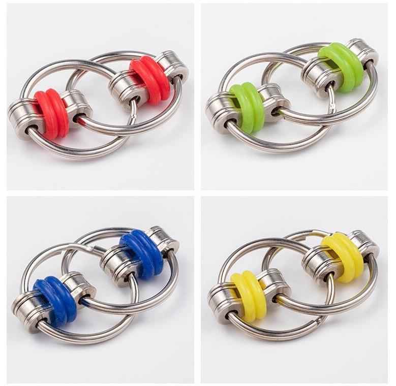 New Strange Gyro Chain Key Decompression Extrusion Edamame Peanut Vent Pendant Creative Pinch Music Decompression Toy