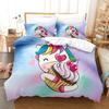 Cute Dream Unicorn Bedding Set Adults Children Winter Duvet Cover Sets Kids,twin Full Bedroom Set Home Textile Housse De Couette
