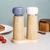 Macinapepe Macina Sale in Legno con Meccanismi Ceramici per Cucina, Conservazione Spezie e Macinatura Condimenti, Bottiglia