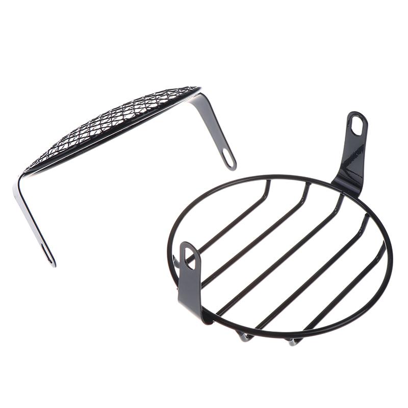 5.75Inch Metal Motorcycle Cg125 Modified Headlight Gn125 Cruiser Retro Light Grille Protective Ccover