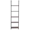 Industrial Square Pipe Shelf 5 Tier 17.3x11.8in Wall-Mount for Bedroom