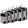 7-Piece Travel Compression Organizer Set for Clothes, Shoes, and Cosmetics
