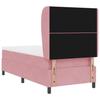 Box Spring Bed with Mattress and Headboard Pink 190 x 90 cm Velvet