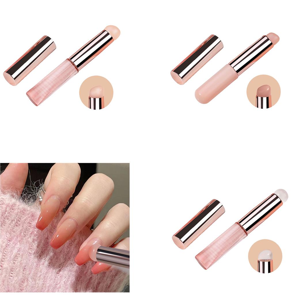 Silicone Nail Brush Nail Polish Brush Applicator Sticks Makeup Brush Round Head Nail Art Brushes Nail Gradient Brush