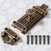1Pcs Heavy Duty Zinc Alloy Door Latch Lock Vintage Style Sliding Bolt for Interior Exterior Security Privacy Safety Use